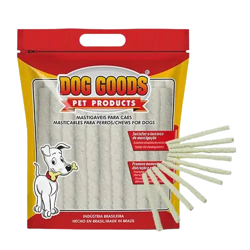 Palitinhos Rígidos para Cães 5×10 (grossos) – Sabor Natural. Pacote econômico de 1kg.