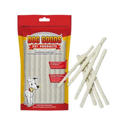 Palitinhos Rígidos para Cães 5×6 (fininhos) – Sabor Natural. Cartela com 100g.